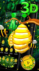 Yjzt 14 5cm16 5cm interesting lovely kumpulan gambar kartun lebah bestkartun. 3d Cute Honey Bee Launcher Theme Fur Android Apk Herunterladen