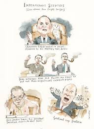 Protesters lay a banner with the article of impeachment calling for the removal of president donald trump inside of the hart. Scenes From The Trump Impeachment Hearings The New Yorker