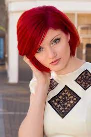 Red Color For Short Hair Bright Red Hair Red Bob Hair Red Hair Color