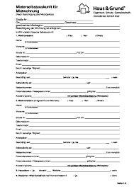 mieterselbstauskunft wohnung ohne anlagen mit 13 dsgvo3 11 19 haus grund kiel