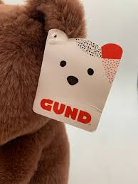 New Imperfect Tag GUND Finley Teddy Brown Bear 6055962 Soft Sitting 12"  Cream