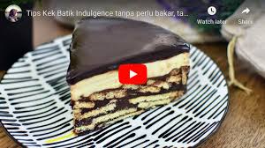Kek coklat moist yang mudah, sedap, lembut. Kek Batik Indulgence Tanpa Telur Dan Tanpa Di Bakar Buat Orang Lapo