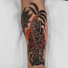Whether an arm tattoo, chest tattoo or neck tattoo. Traditional Tropical Tattoos Cloak And Dagger Tattoo London