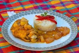 Poulet A L Ananas A La Cubaine Recette Recettes Cubaines Cuisine Cubaine Poulet A L Ananas