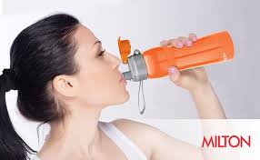 MILTON Active 1000 Stainless Steel Water Bottle with Spout Mouth 885 ml,  Single Walled, ISI Certified I Leak Proof Lid, Rust Proof I For School, ...