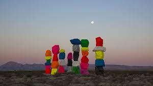 Seven magic mountains is a stunning art installation in las vegas. Ugo Rondinone Seven Magic Mountains Nevada Museum Of Art
