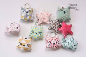 Porte Cles Chouette Tissu Porte Cle Porte Clef Projets De Couture