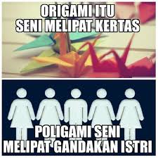 Perbedaan Origami Dan Poligami Gambar Lucu Lucu Funny