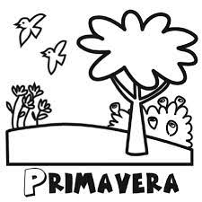 Y para distraerse mientras papá y mamá hacen otras cosas, así no se ponen pesaditos, sobre todo en esos momentos en los que no les apetece la siesta, pero quieren jugar… si les imprimís algunos de éstos dibujos. Dibujo De La Estacion De Primavera Para Colorear