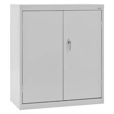 Explore 73 listings for lockable office storage cabinets at best prices. Sandusky Classic Series 42 In H X 36 In W X 24 In D Steel Counter Height Storage Cabinet With Adjustable Shelves In Dove Gray Ca21362442 05 The Home Depot