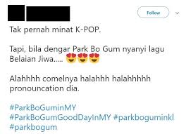 Check spelling or type a new query. Video Peminat Malaysia Terpukau Park Bo Gum Menyanyi Lagu Belaian Jiwa