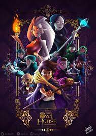 The owl house s2 poster. Last Month I Drew The Characters Of Toh Now I Made A Fanmade Toh Poster Hope You Guys Like It 3 Theowlhouse In 2021 Owl House House Drawing Owl
