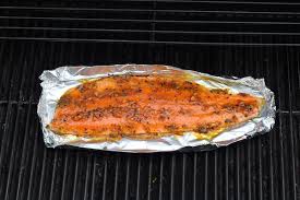 orange glazed grilled steelhead trout
