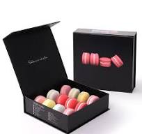 White Card Korean-Style Macaron Recyclable Paper Packaging Box 12-Piece  Creative Baking Pastry Gift Box Tote Sugar Chewing Gum