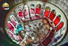 قبة الصخرة المشرفة صورة من الصحن الداخلي باتجاه الصخرة القدس فلسطين art history east