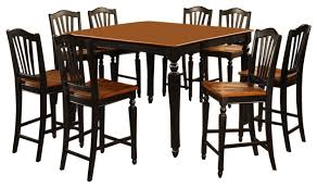In order of most efficient the following seating capacities provide both formal and family style recommended seating guidelines for rectangular shaped dining tables based on a. 9 Piece Counter Height Set Square Pub Table And 8 Stools Traditional Dining Sets By The Simple Stores Houzz