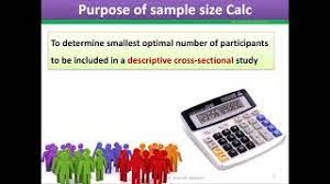 How To Calculate Sample Size In Descriptive Cross Sectional Studies Prevalence Studies Youtube