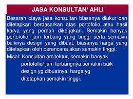 Contoh surat penawaran jasa konsultan perencanaan pekerjaan pembangunan gedung laboratorium biologi ugm yogyakarta (biaya personil & non personil)full. Jasa Konsultan Ahli Besaran Biaya Jasa Konsultan Biasanya Diukur Dan Ditetapkan Berdasarkan Atas Portofolio Atau Hasil Karya Yang Pernah Dikerjakan Semakin Ppt Download