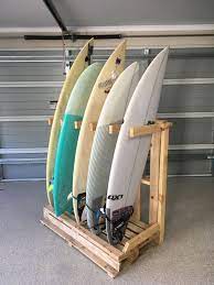 Diy vertical surfboard rack plans. Freestanding Surfboard Rack Surfboard Rack Surfboard Storage Surfboard Rack Diy