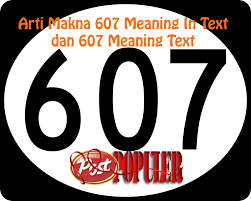 As such, they will never send you any signs of bad luck. Arti Makna 607 Meaning In Text Dan 607 Meaning Text Postpopuler Com