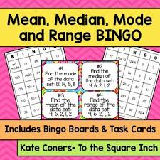 Mean Median Mode And Range Bingo Adding And Subtracting Fractions Subtract Mixed Numbers Subtracting Fractions
