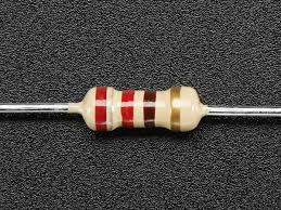 Through Hole Resistors 220 Ohm 5 1 4w Pack Of 25 Resistors Ohms Diy Electronics