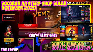 Beli 5 diamonds garena free fire dengan harga rp 1.000 dari toko diamond game. Bocoran Mystery Shop Ff Terbaru Bulan November Dan Bocoran Bundlre Free Fire Yang Akan Datang Youtube