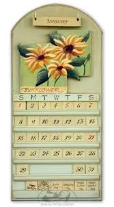 Wooden Perpetual Calendars For Sale Sunflower Design Wooden Perpetual Calendar 129 Wooden Calendar Amish Crafts Diy Calendar