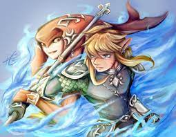 BotW] Mipha and Link fanart by me : r/zelda