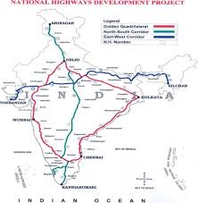 Grand canyon village portion of the south rim pocket map and services guide. Map Work Identification Only Golden Quadrilateral North South Corridor East West Corridor National Highways Social Science Life Lines Of National Economy 13519173 Meritnation Com