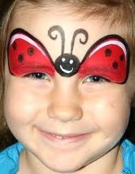Bildergebnis Fur Kinderschminken Einfache Motive Kinder Schminken Kinderschminken Marienkafer Schminken