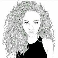This tag is for the more natural effect of curly hair. Pinterest Tumblr Girl Drawing Curly Hair Novocom Top