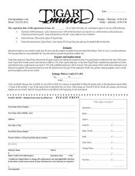 Free Download Blank Lease Agreement Sample Of Music Instruments Rental With Must Print Filled Space An Image Part Of Lease Agreement Real Estate Forms Lease