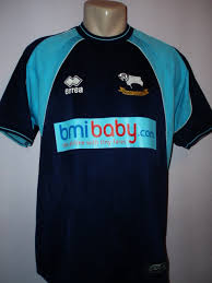 Er führte die mannschaft auf den 6. Derby County Spezial Fussball Trikots 2001 2003 Sponsored By Bmi Baby