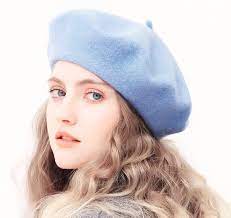 Nwt Wool French Beret Baby Blue In 2021 French Hat French Beret Hat Hats For Women