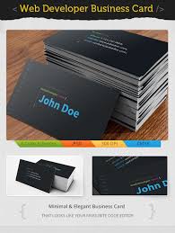Web Developer Business Card Business Cards Creative Templates Web Development Business Card Design