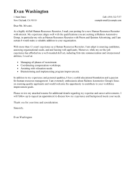 Best Recruiting And Employment Cover Letter Examples Livecareer