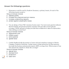 Choose from law, accountancy, data, technology, financial services and more. Answer The Followings Questions 1 Reinsurance Would Chegg Com