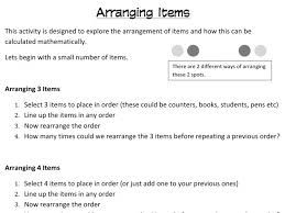 How Many Arrangements Math Resources Arrangement Understanding