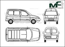 Peugeot Partner Box Car Disegno Model Copy Berlingo Autohersteller Lieferwagen