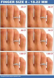 Different Ct Weights Look Different On Different Finger Sizes This Site Has A Engagement Rings On Finger 1 Carat Engagement Rings Half Carat Engagement Rings