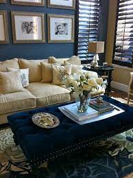 Find more small living room ideas in our design gallery, too. 10 Reasons Why Dark Walls Rule Traditional Family Room Family Room Design Blue Rooms