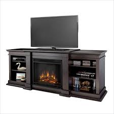 Freestanding media console electric fireplace tv stand with sliding barn door in rustic walnut (317) model# 118090 cambridgestratford 56 in. Real Flame Fresno Tv Stand Electric Fireplace In Dark Walnut Electric Fireplace Tv Stand Fireplace Entertainment Center Fireplace Entertainment