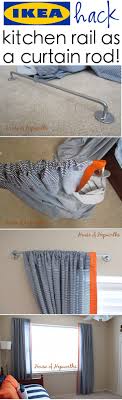 Ikea vidga single curtain track rail white 55 '' new. 2 Hacks Ikea Bygel Rails As Curtain Rods Bed Sheets Into Curtains House Of Hepworths