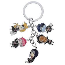 Coolchange Porte Cles De Naruto Avec 5 Chibi Figures Porte Cle Porte Clef Chibi