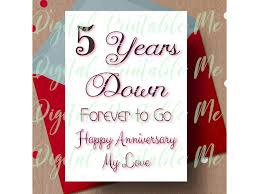 The giveaway will be posted on the 29th since that's the anniverdary of this amino's creation, so be on the lookout! 5th Anniversary Card Printable Fifth Anniversary Card 5 Year Anniver By Digitalprintableme Thehungryjpeg Com