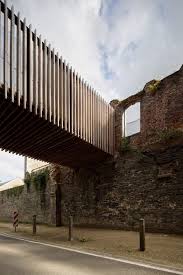 Elevated Walkway And Visitor Centre Added To 12th Century Abbey Ruins By Binario Architectes Ruins Architecture Architecture Timber Architecture