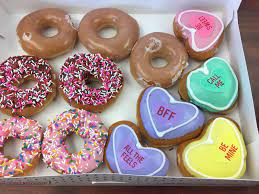 Valentines day doughnuts available until feb. Krispy Kreme Debuts Conversation Heart Donuts Greensboro Daily Photo