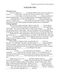 Gcse Analysis: Lord Of The Flies By William Golding