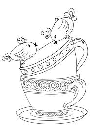 Teacup coloring pages are a fun way for kids of all ages to develop creativity, focus, motor skills and color recognition. Printable Tea Cup Coloring Pages